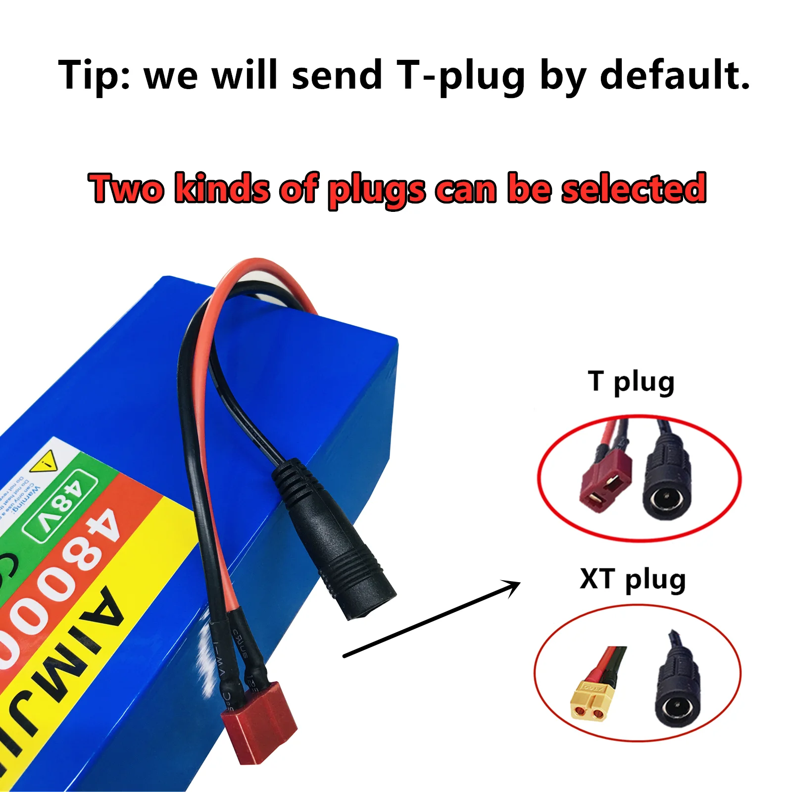 

48V 48000mAh 18650 13S4P 1000W Аккумулятор для электрического велосипеда