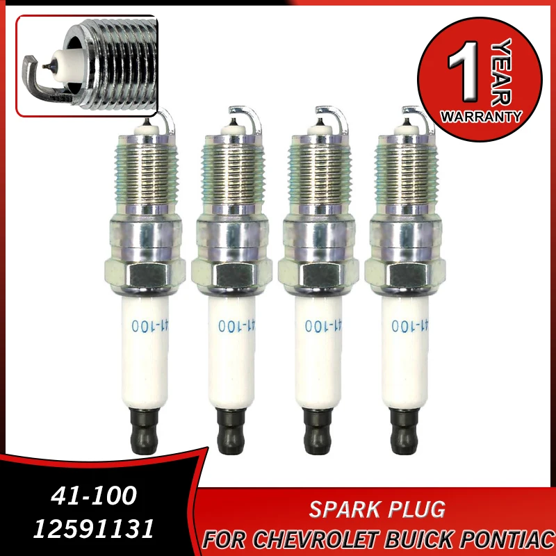 

41-100 12591131 Iridium Spark Plug for Buick Lucerne Terraze Chevrolet Impala Monte Carlo Malibu Pontiac Saturn Accessories