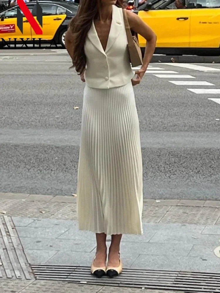 Новые летние женские комплекты с юбкой элегантные офисные укороченные топы