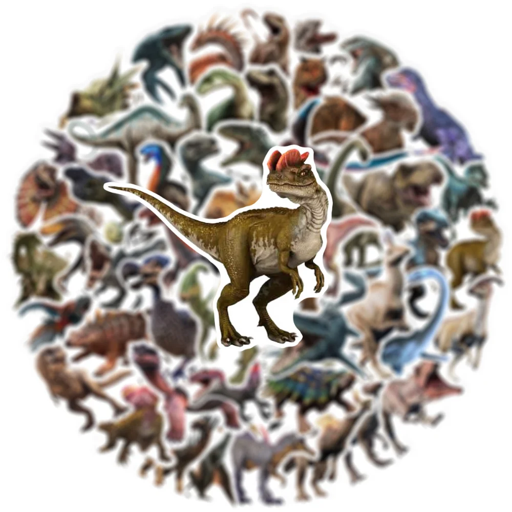 

10/50pcs Funny Animal Dinosaur Stickers For Snowboard Laptop Luggage Car Fridge DIY Styling Vinyl Home Decor Stickers