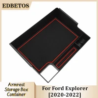 for ford explorer 2020 2021 2022 insert abs materials car console accessories pallet container with usb hole storage box