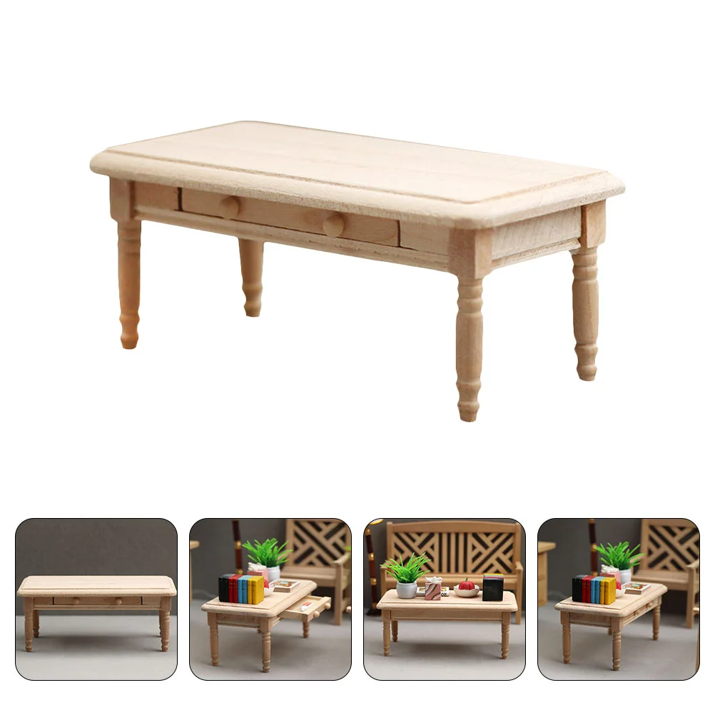 

Decor Decorative Mini Table Mini Furniture Model Simulation Table Decor Mini House Table for Mini House Decorate Children