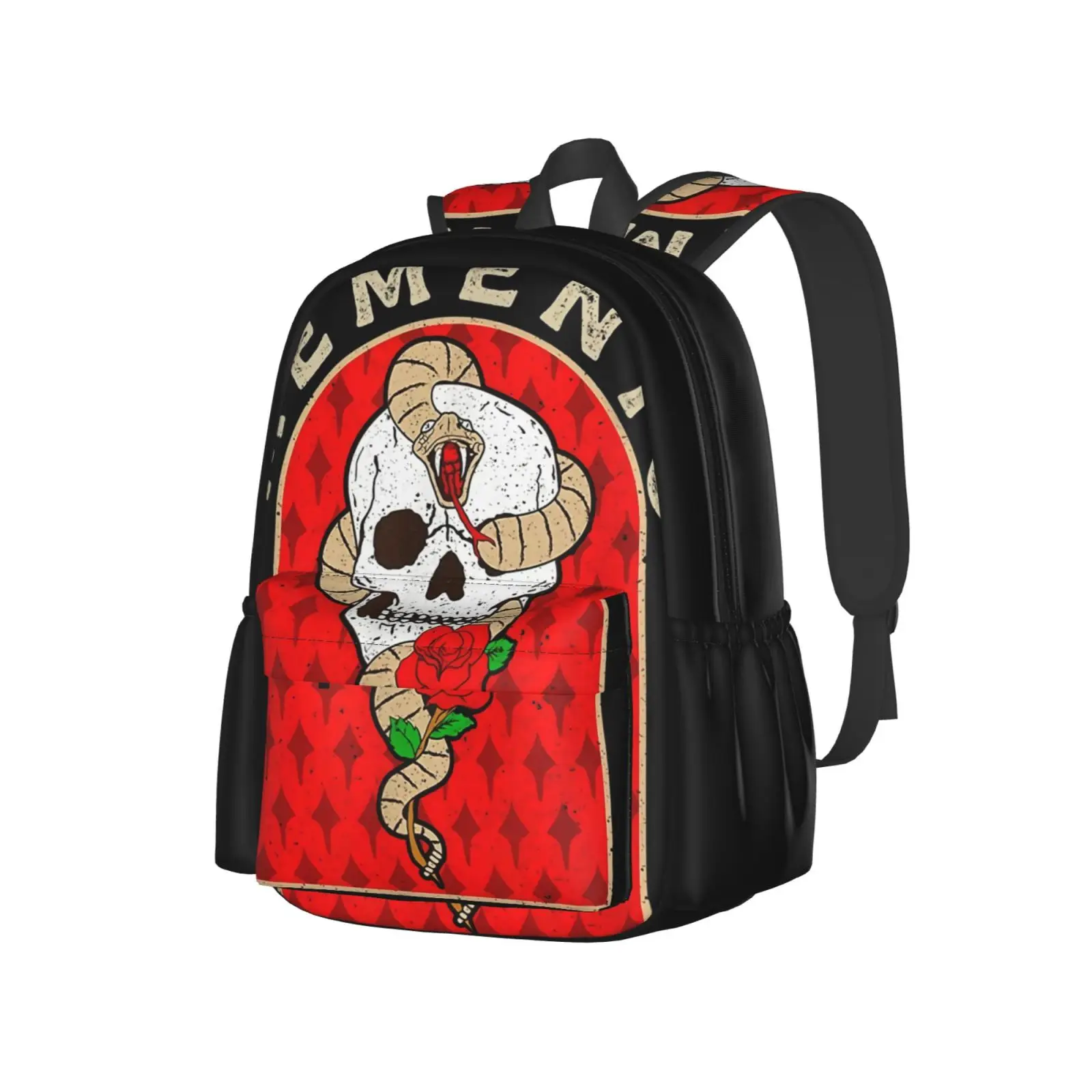 

Мужская сумка из текстиля «Me men to Mori Death And Death»