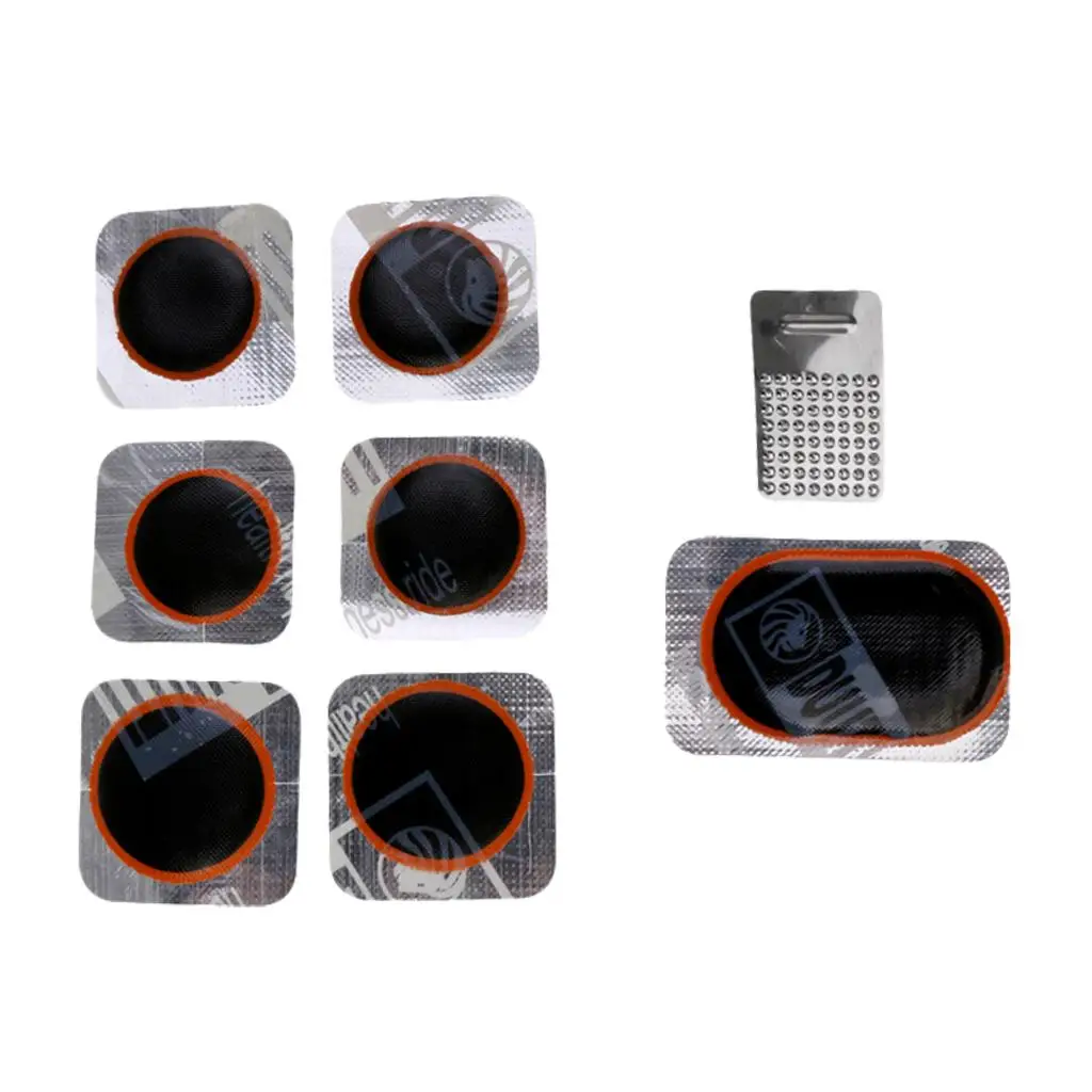 

10 Pieces MTB Road Bike Bicycle Tire Repair Kits Bike Tool Glue Rubber Patch with Box Bike Parts Cycling Accessories