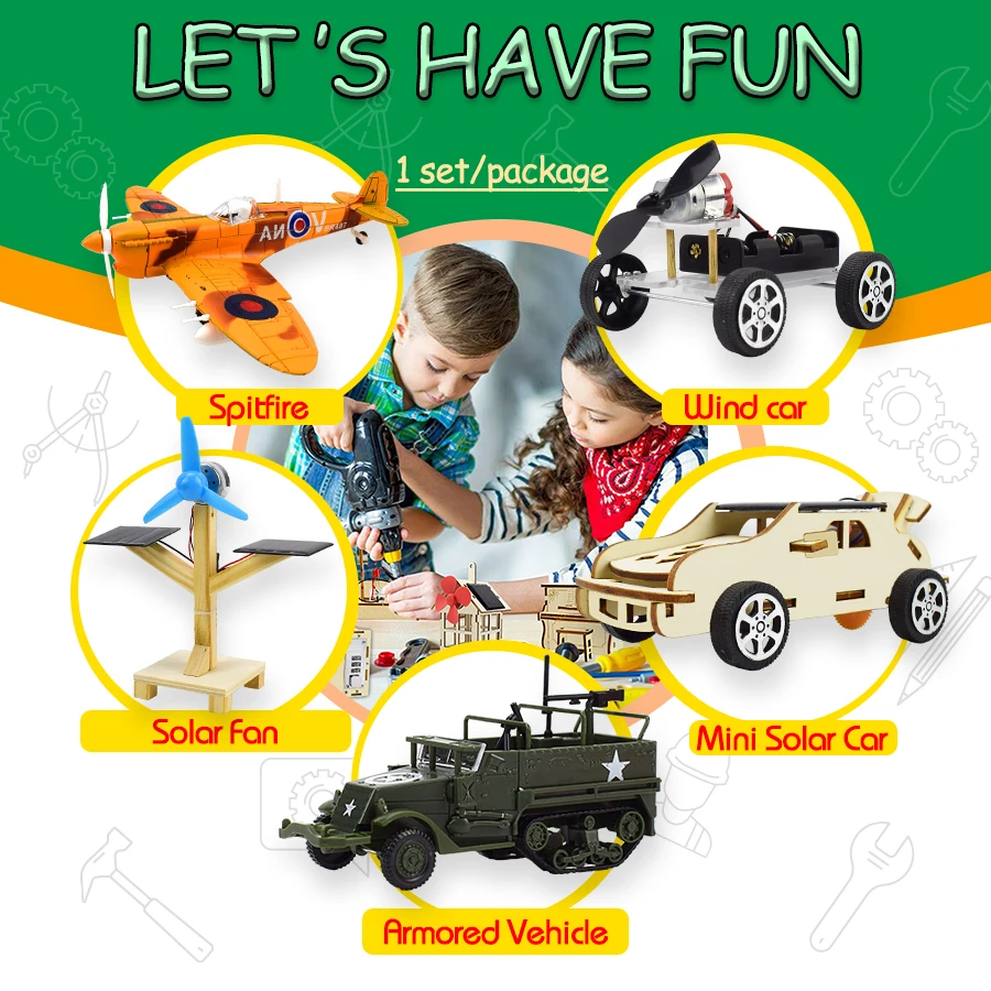 Наборы моделей сделай сам сборные научные игрушки для мальчиков набор