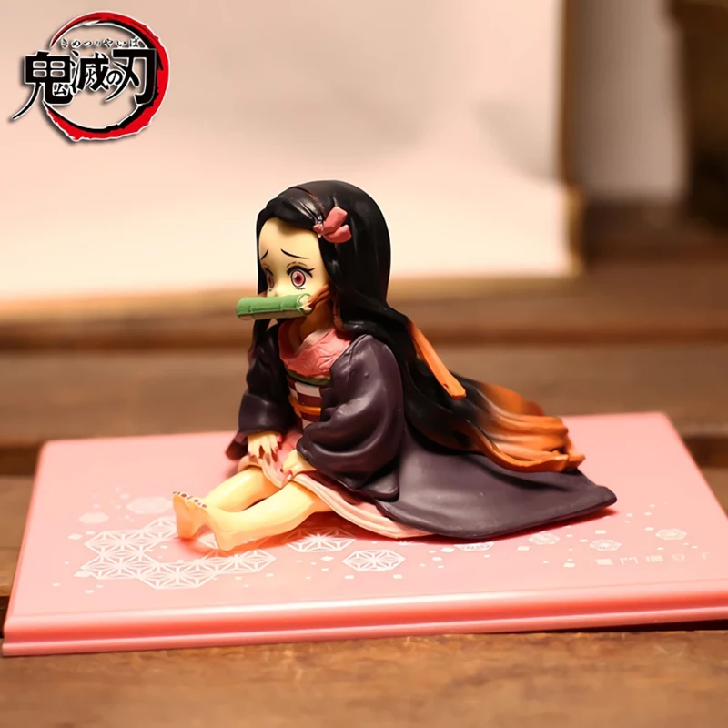 Фигурка аниме рассекающий демонов кавайная мини-фигурка незуко с коробкой милые