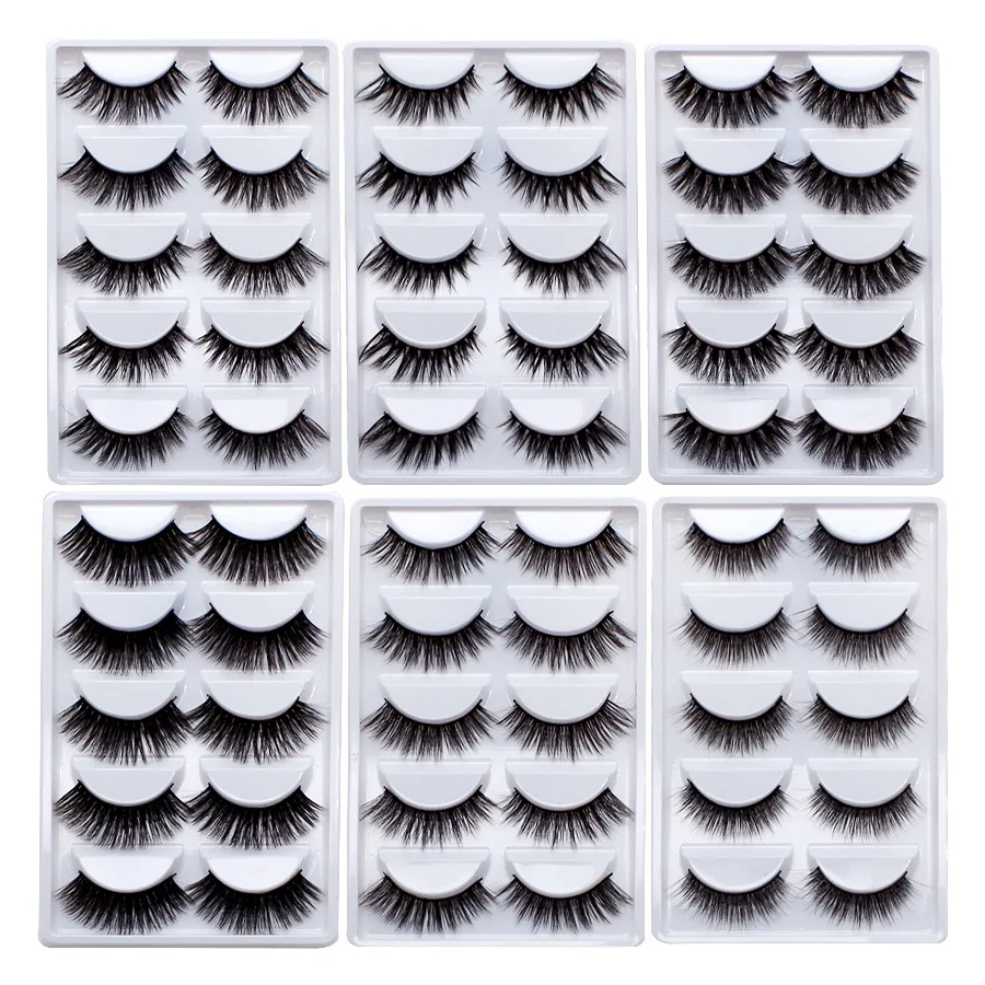 

Накладные ресницы 5 пар, многослойные 3D норковые ресницы, инструмент для макияжа, натуральные длинные накладные ресницы, пушистые ресницы ...