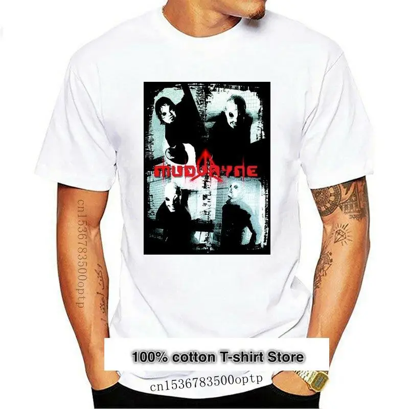 

Camiseta negra de Mudvayne Slim Mask, camisa de манга corta de algodón, 2021