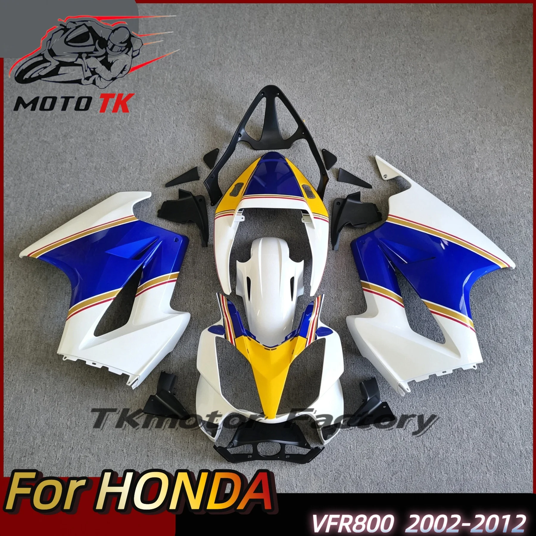 Фото Потрясающий комплект обтекателей для мотоцикла, подходит для HONDA VFR800 VFR 800 2002-2008 2009 2010 2011 2012, комплекты обтекателей из АБС-пластика, изготовленные методом литья под давлением №3