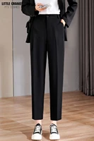 suit pants woman high waist pants office lady solid harem pants women trousers black beige korean new women clothing 2022