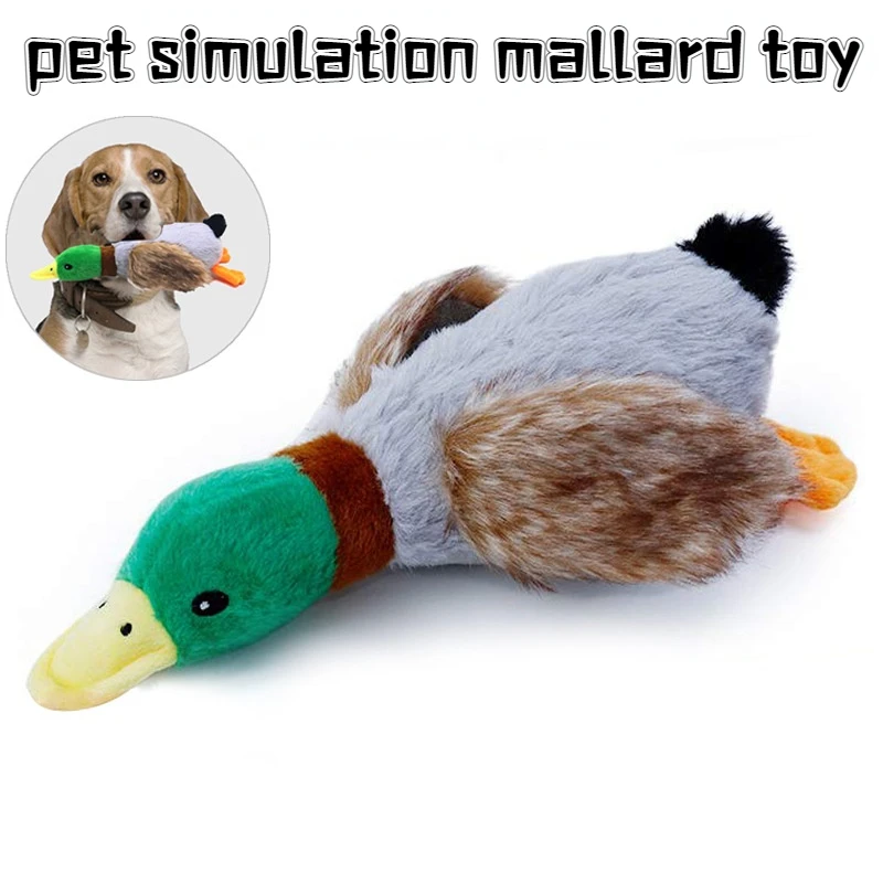 

Pet bite resistant plush toy cat dog sound wild duck toy kitten puppy simulation chewing doll puppy teething toys pet supplies