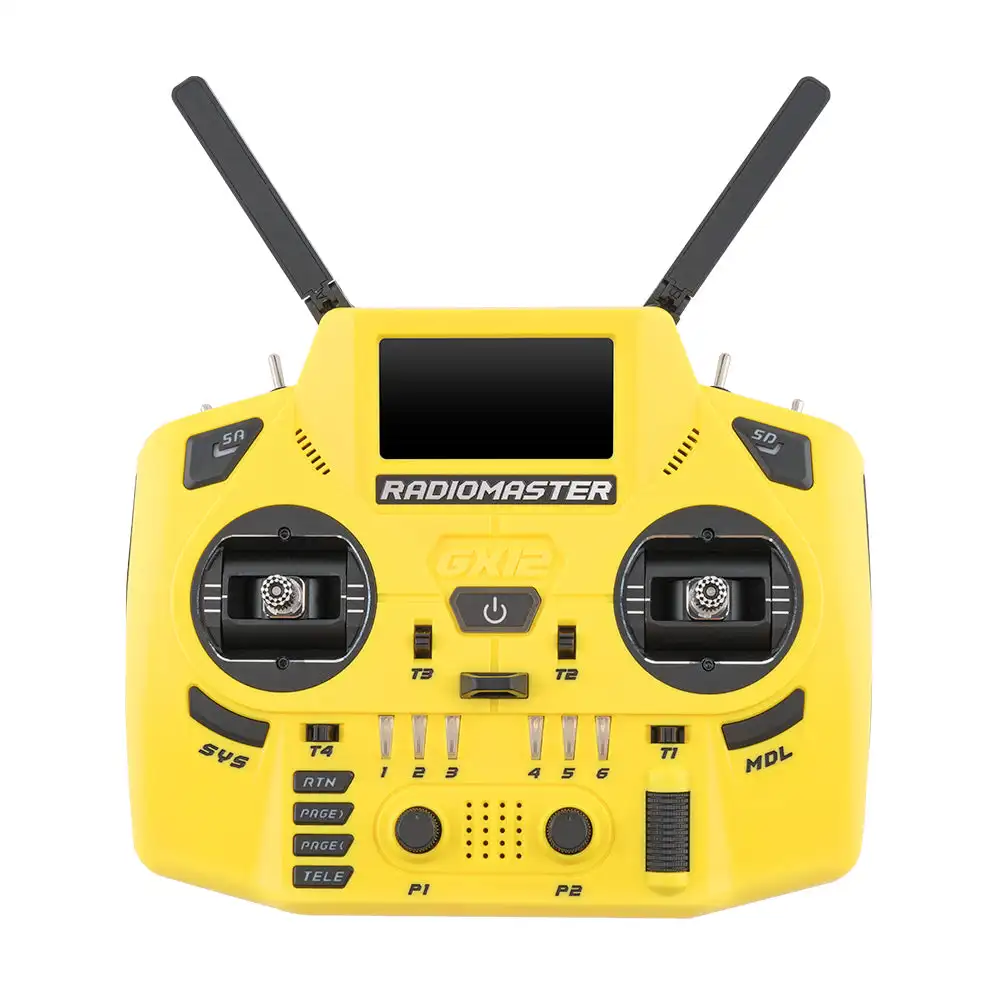 Radiomaster GX12 Crush Lemon Twist Yellow Dual-Band ELRS 2.4GHz Sub-G 900MHz Xrossband Gemini-X Radio Controller