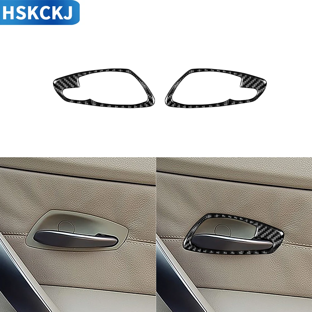 

For BMW Z4 E85 2003-2008 Carbon Fiber Stickers Multiple Color Inner Door Handle Frame Trim Styling Interior Car Accessories