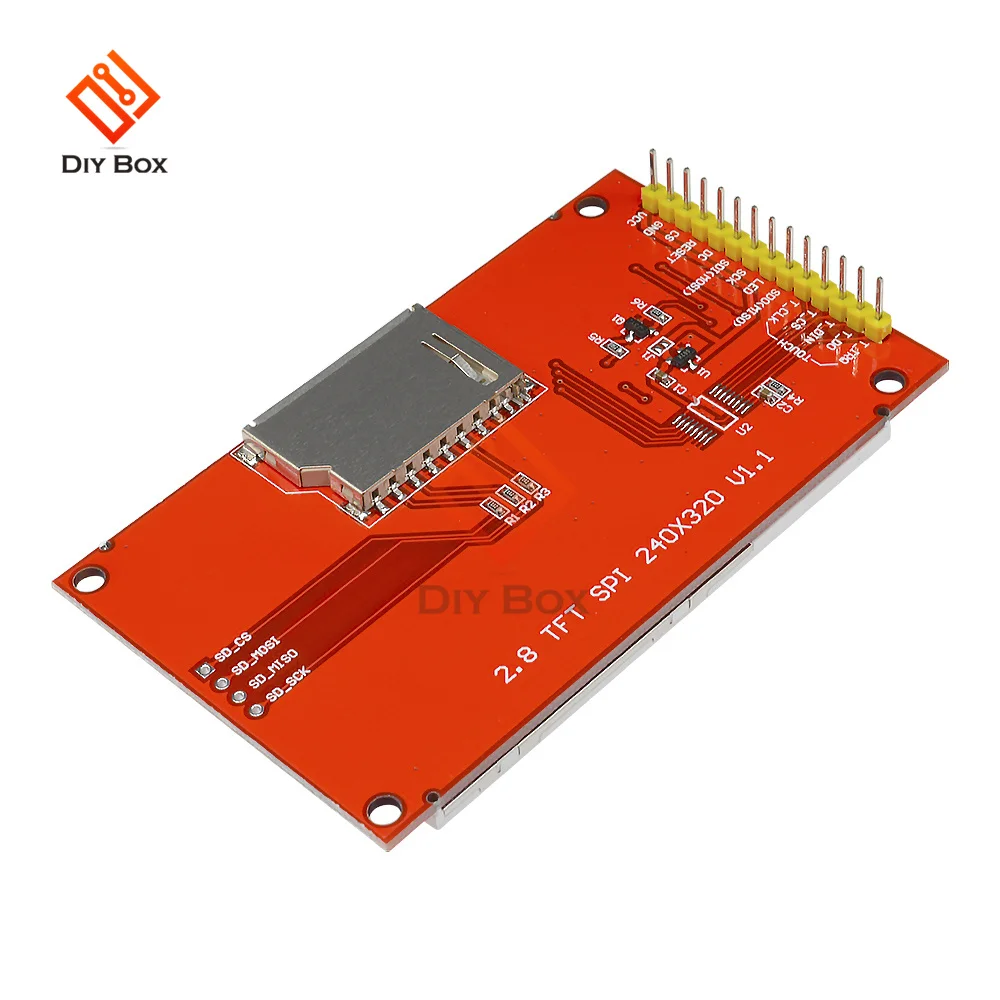Модуль ЖК-дисплея 2 8 дюйма 240x320 SPI TFT ILI9341 модуль последовательного порта ЖК без