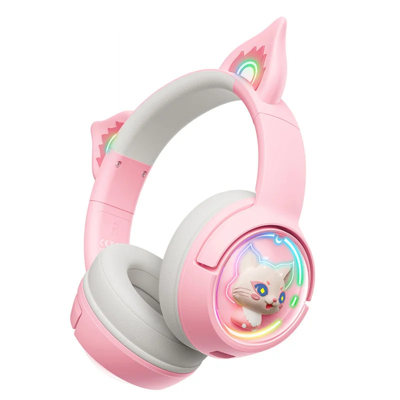 

Новые наушники ONIKUMA B5 с RGB-подсветкой, с креплением на голову, милый домашний питомец, космический корабль, беспроводные наушники с Bluetooth, HD микрофон, Hi-Fi стерео звук, игровая гарнитура