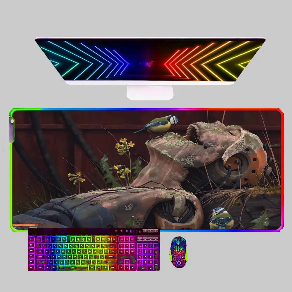

Игровой коврик для мыши ржавчины с RGB-подсветкой