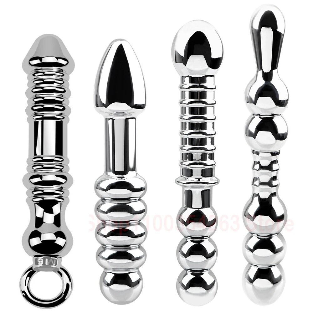 Металлические большие анальные шарики металлическая Анальная пробка
