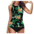 Женские Танкини с высокой талией, купальник из двух частей, лето 2022, пляжная одежда, купальник с богемным принтом, бразильский Монокини, купальник для женщин