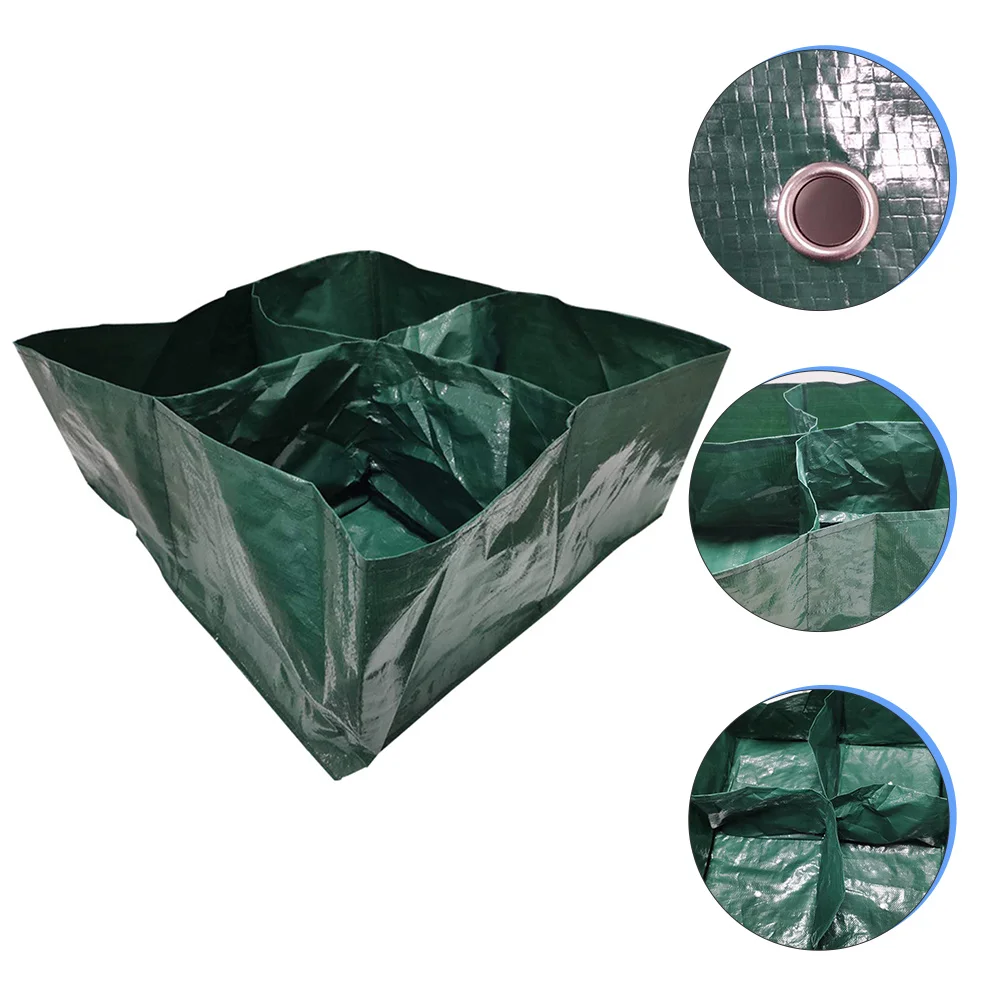 

Raised Garden Bed Outdoor Gardening Planting Bag Four-grids Garden Grow Bed
