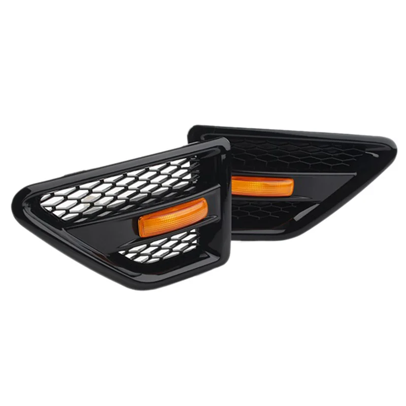 

2Pcs Car Side Vent Mesh Front Grille Grill for Land Rover Freelander 2 LR2 2006-2016,Black