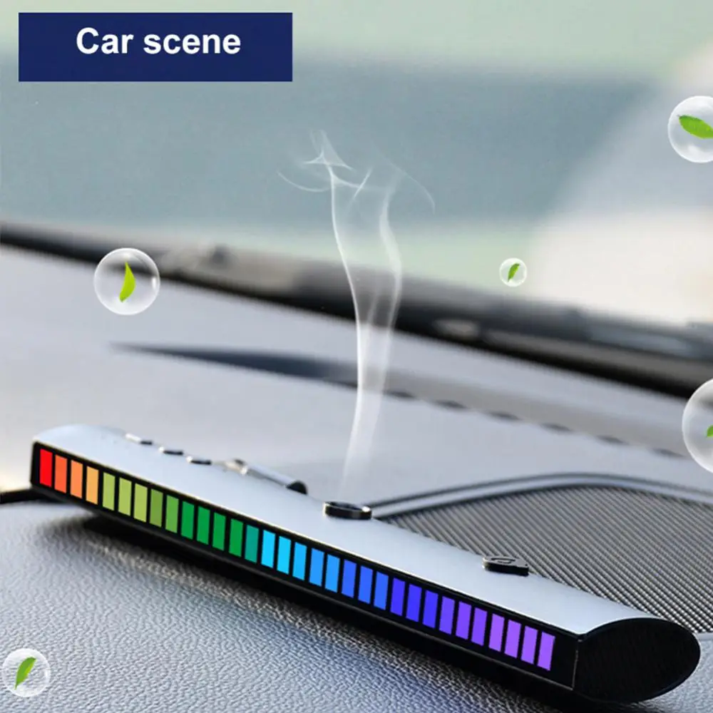 

Car Ambient Light Bar Desktop Light Pollution Music Spectrum Light Sensor LED Car Aromatherapy Sound-controlled Rhythm Light