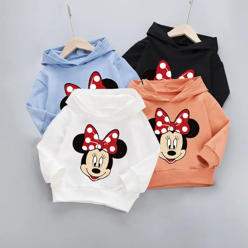 

New boys and girls hooded sweater baby foreign style hooded jacket cartoon top children's clothing Mickey and Minnie clothes