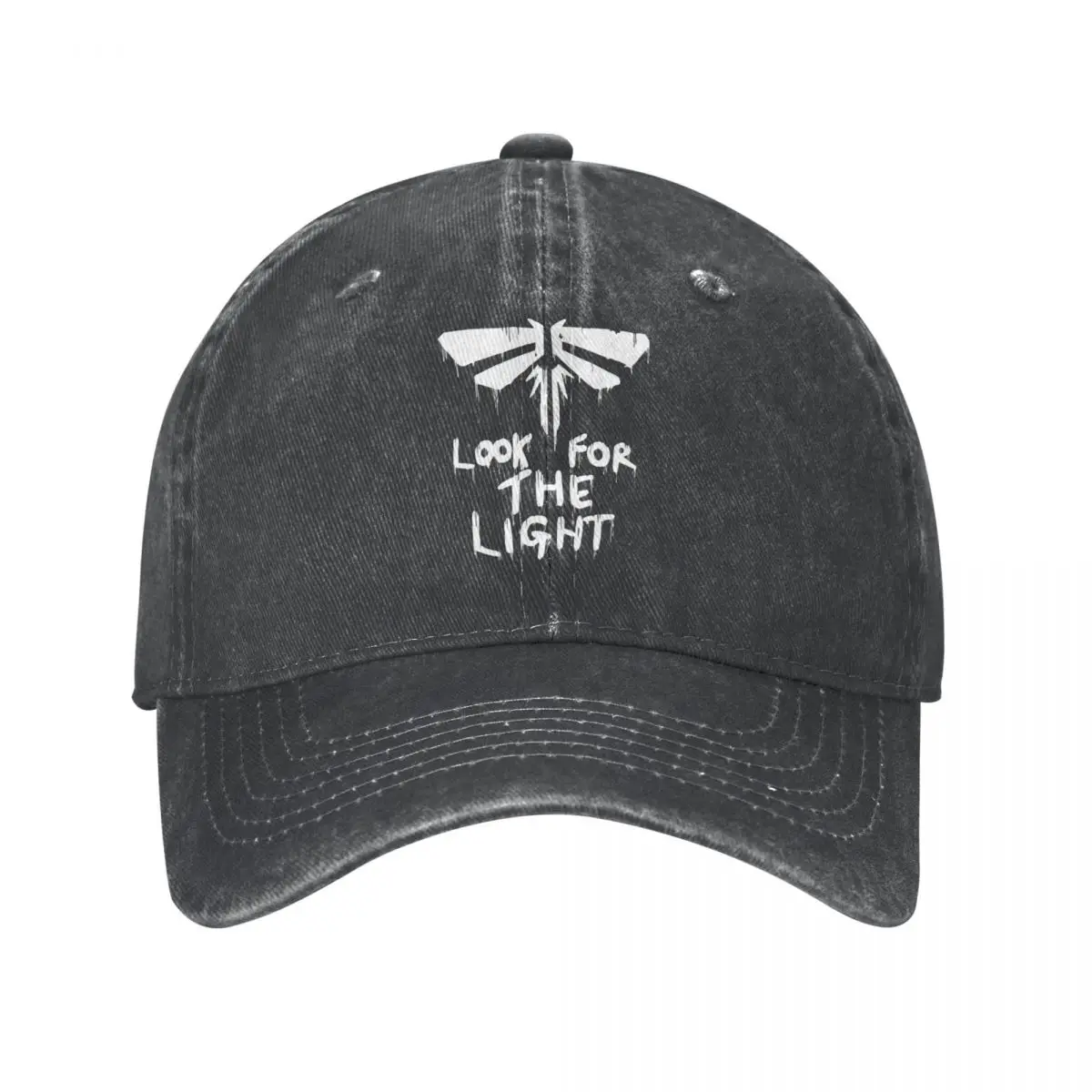 

Casual TLOU The Last Of Us Baseball Cap Unisex Style Distressed Denim Snapback Hat Fireflies Logo Outdoor Activities Hats Cap