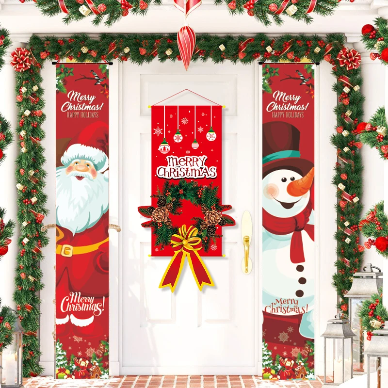 

Фотообои 2022 с надписью "Merry Christmas" для дома, подвесные рождественские украшения, Рождественский подарок на Новый год 2023