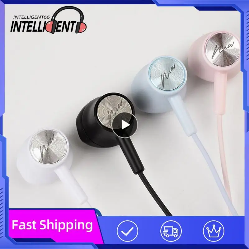 

Comfortable Candy Color Headset Surround Sound Black E-sports Game Headphone No Sense Delay Stereo In-ear Headset Durable 3.5mm