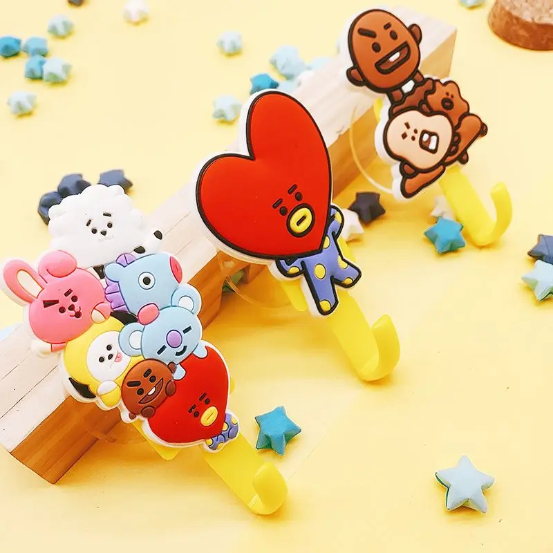 Line Friends BT21 Хими мультфильм студенческий крючок для общежития Cooky Shooky Mang домашняя