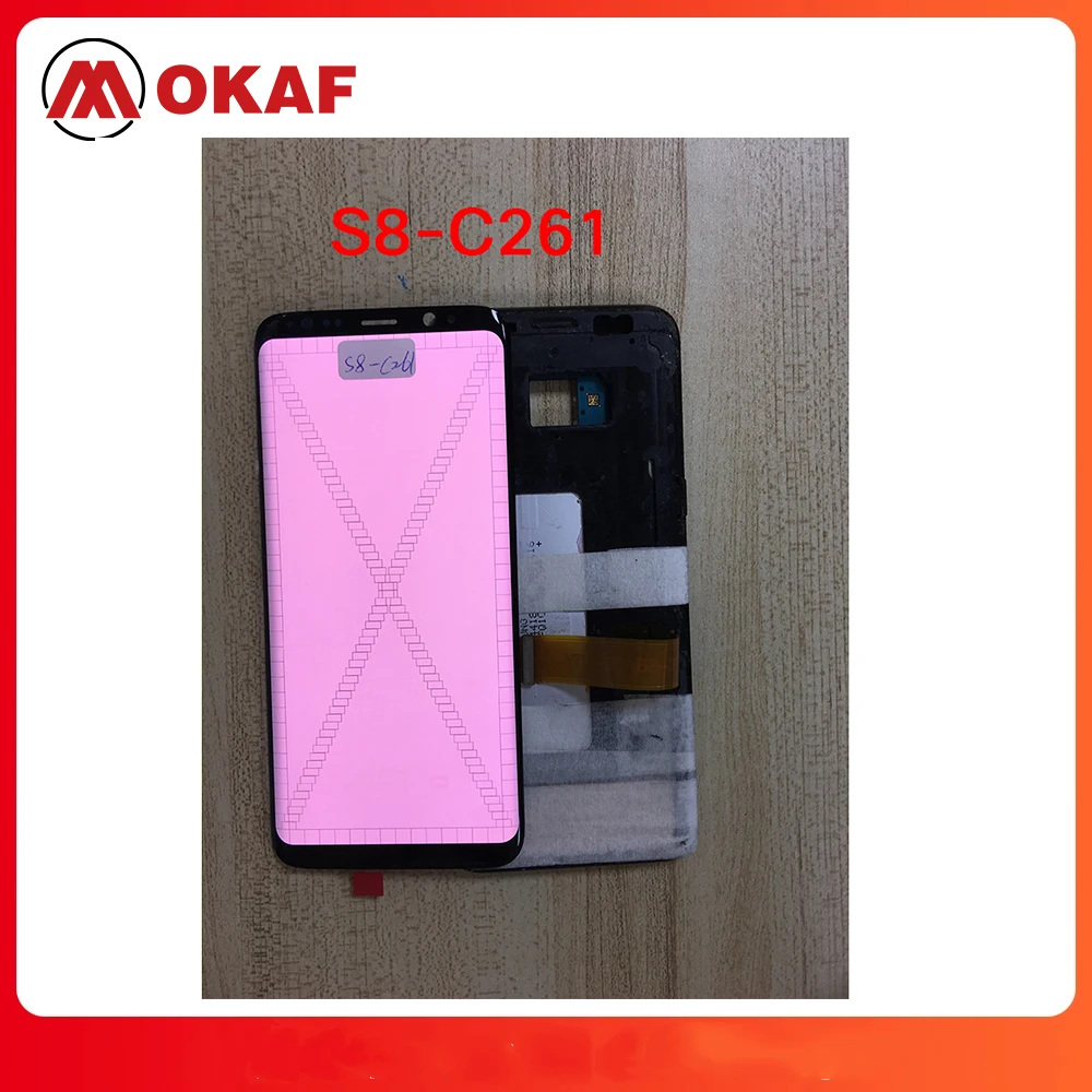 

OKANFU новый оригинальный AMOLED ЖК-дисплей для Samsung Galaxy S8 G950F G9500 G950FD G950U, маленький точечный ЖК-дисплей, сенсорный экран, дигитайзер, аналог