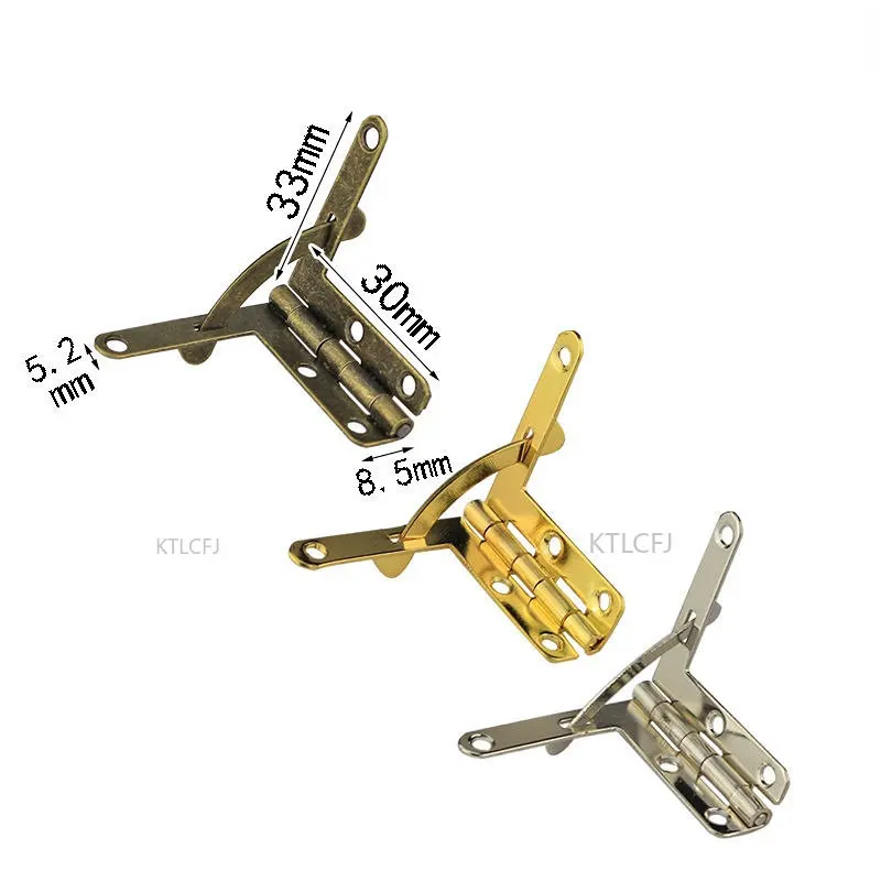 

10pcs Jewelry box hinges High-grade wooden box hardware Cigar/collection box hinge F-shipping