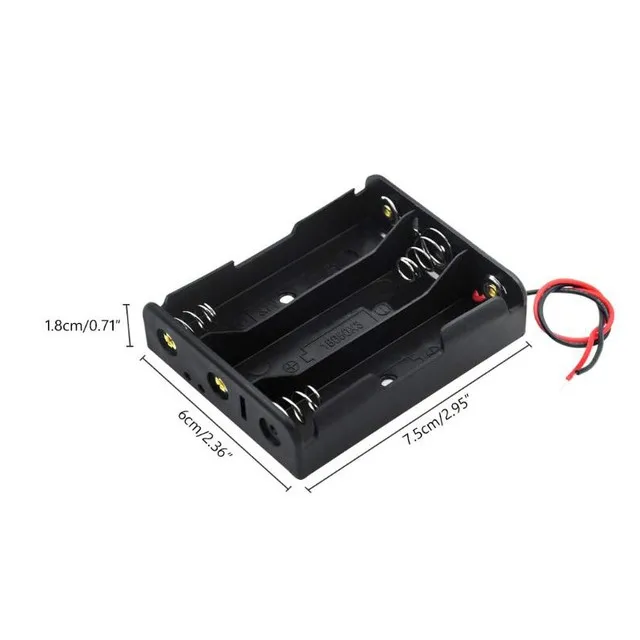 

1X 2X 3X 4X AA Power Battery Storage Case Holder Storage Box Multifunction DIY Battery Holder Container With Lead Cable Battery