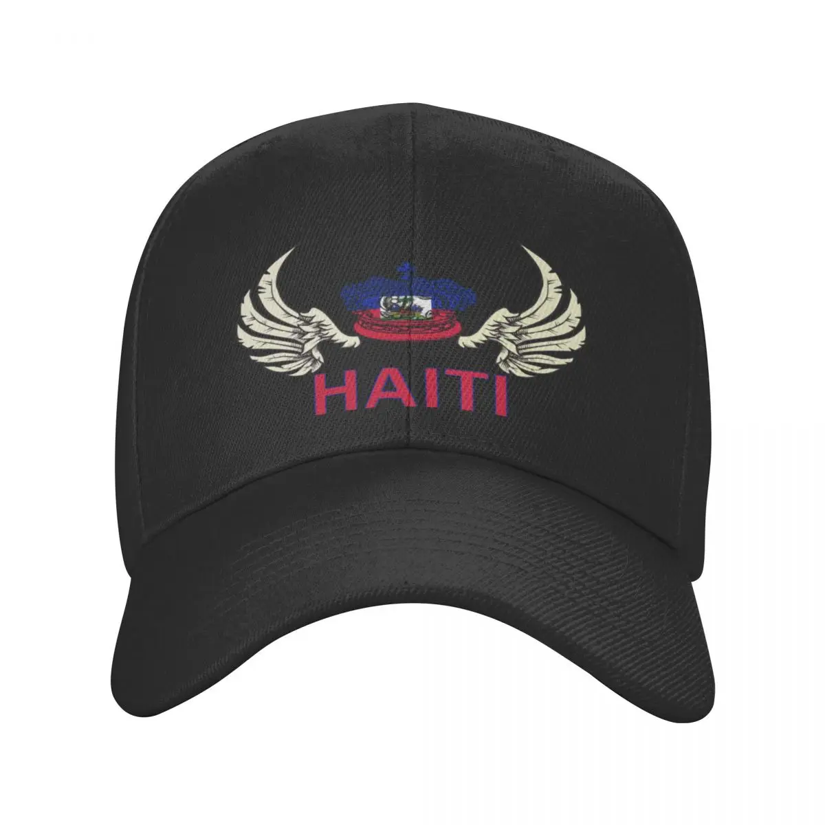 

Haiti Haitian Flag Crown Cap, Casquette, Polyester Cap Fashionable Wicking Daily Birthday Gift