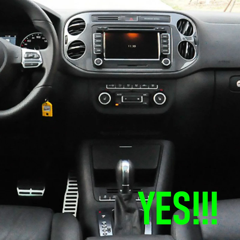 Фото 2DIN автомагнитола Android 15 с Canbus для VW Tiguan 2007-2015 с GPS-навигацией, беспроводным Apple CarPlay, Bluetooth, стереосистемой, камерой заднего вида и FM-тюнером №3