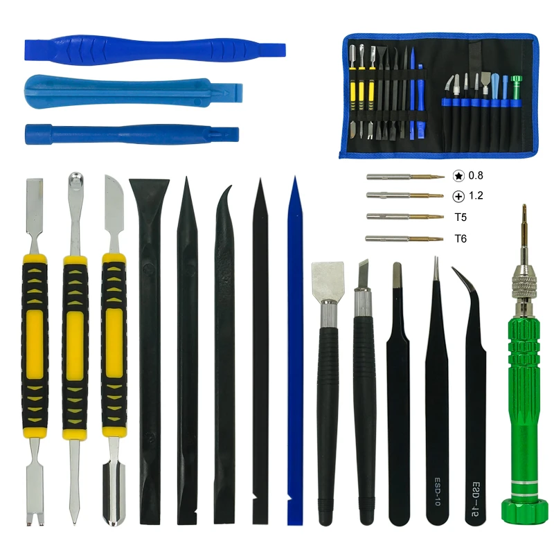 17pcs mobile phone laptop Maintenance repair tool kit Complete Screwdriver Crowbar manual tool