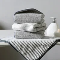 5 Pcs/Set 100% Bamboo Fiber Towels Set Soft Home Bath Towels for Adults Super Absorbent Washcloth  Towels Bathroom Set