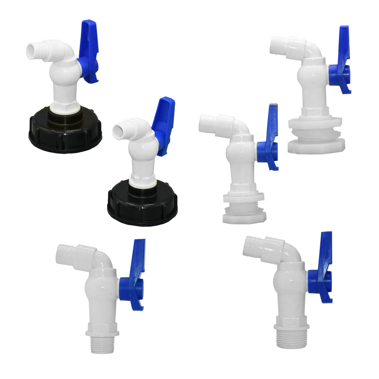 

IBC Tank Tap Adapter Valve S60X6 Coarse Thread Garden Quick Connect Faucet 1/2 3/4" Male Tank Tap Accessory Fitting