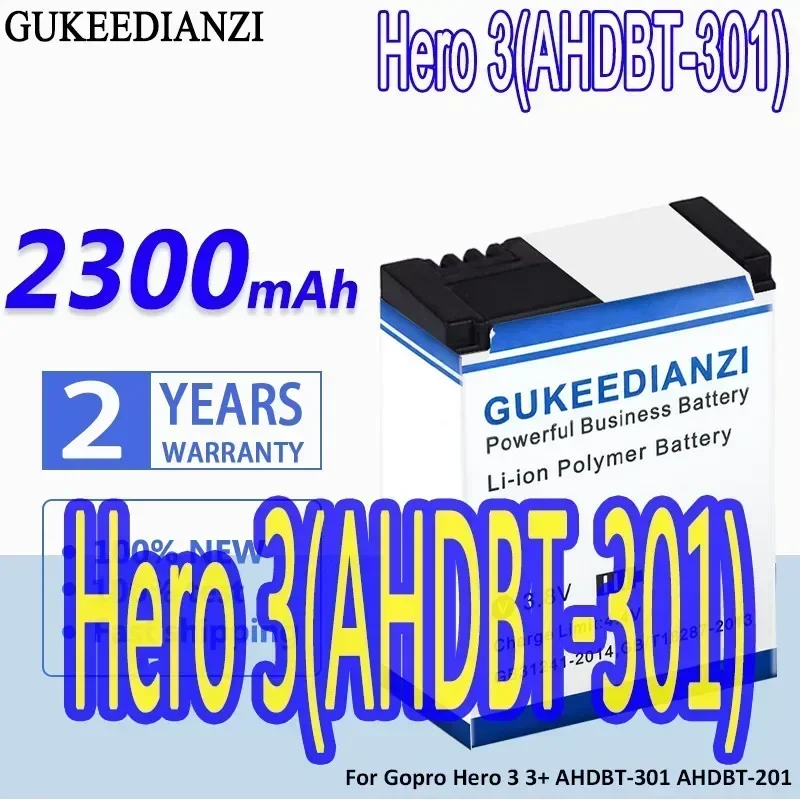 Large Capacity Replacement Batteries 2300mAh For GoPro AHDBT-201/301 Gopro Hero 3 3+ AHDBT-301 AHDBT-201 Battery