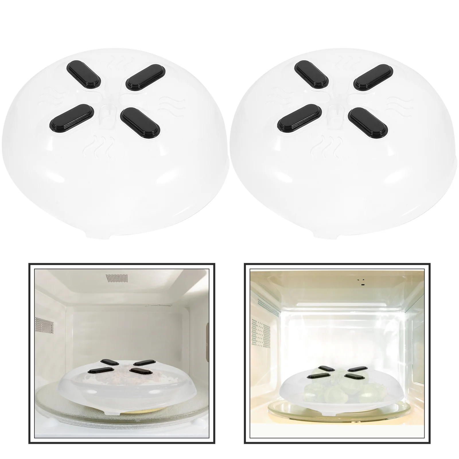 

2pcs Cover Microwave Cover Microwave Cover Cover Microwave Plate Cover Magnetic Microwave Splatter Cover