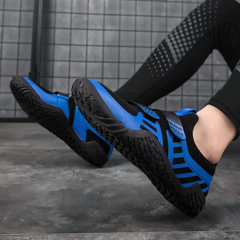 Unisex Gym Lightweight Sports Hard Pull Squat Training Shoes Men Pro Hook & Loop Weightlifting Shoes Large Size 35-47#