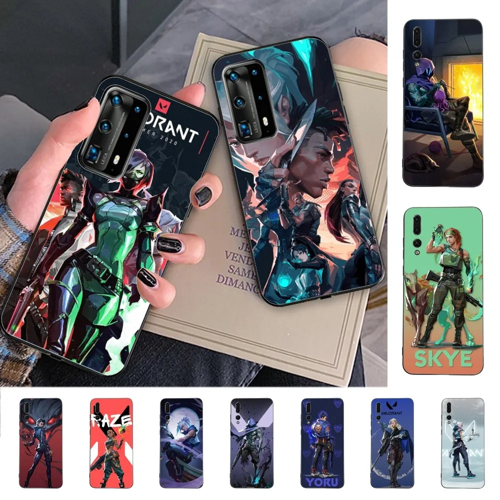 Чехол для телефона First Person Game V-Valorant Huawei P 8 9 10 20 30 40 50 Pro Lite Psmart Honor 70 Mate 20lite