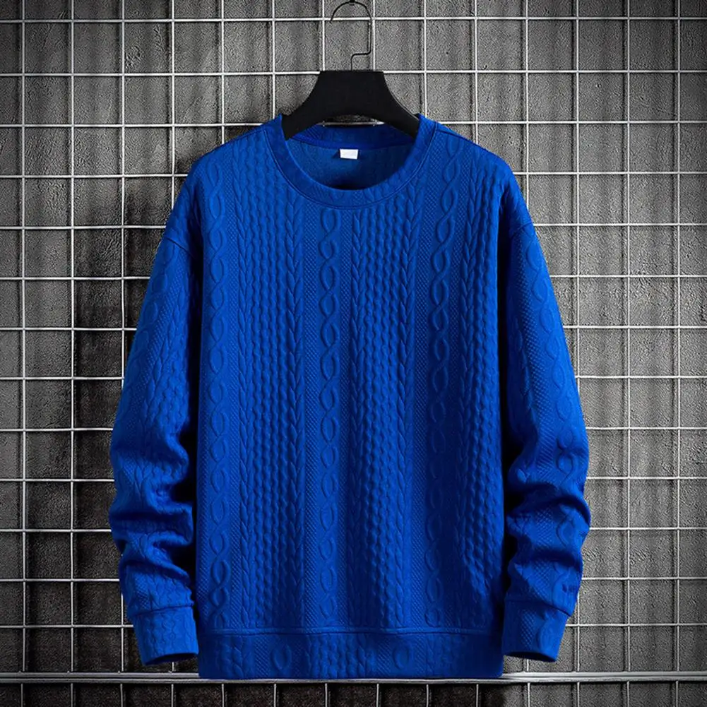 

Men's Solid Color Classic Long Sleeve T-Shirt Casual Cotton Tops Neck Pullover Tee Men Clothing