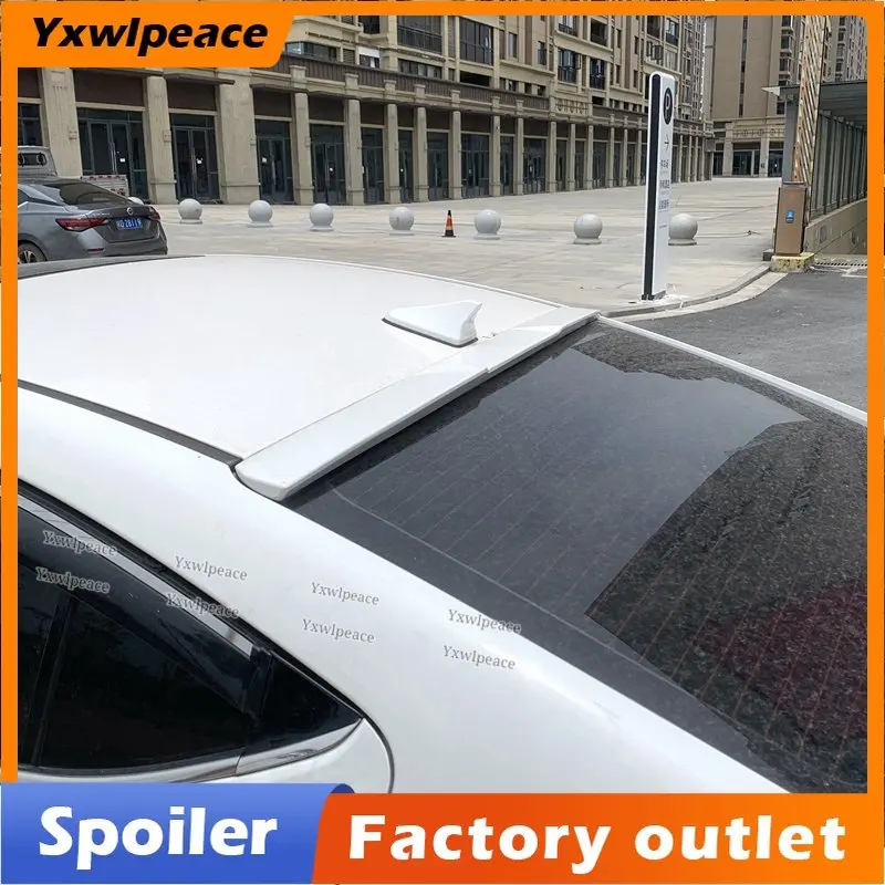 

For Hyundai Elantra 2016 2017 2018 2019 Spoiler ABS Material Unpainted Color Rear Window Roof Spoiler Car Accessories