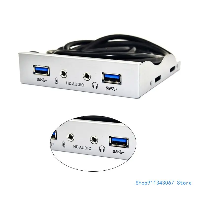 19-контактный адаптер USB3.0 на передней панели 2xUSB3.0 + порт для наушников эффективный
