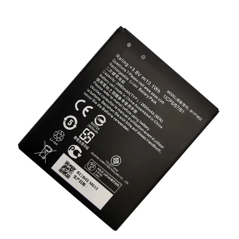 100% оригинальный аккумулятор 2660 мАч B11P1602 для телефона ASUS Zenfone Go 5 ZB500KL X00AD X00ADC X00ADA