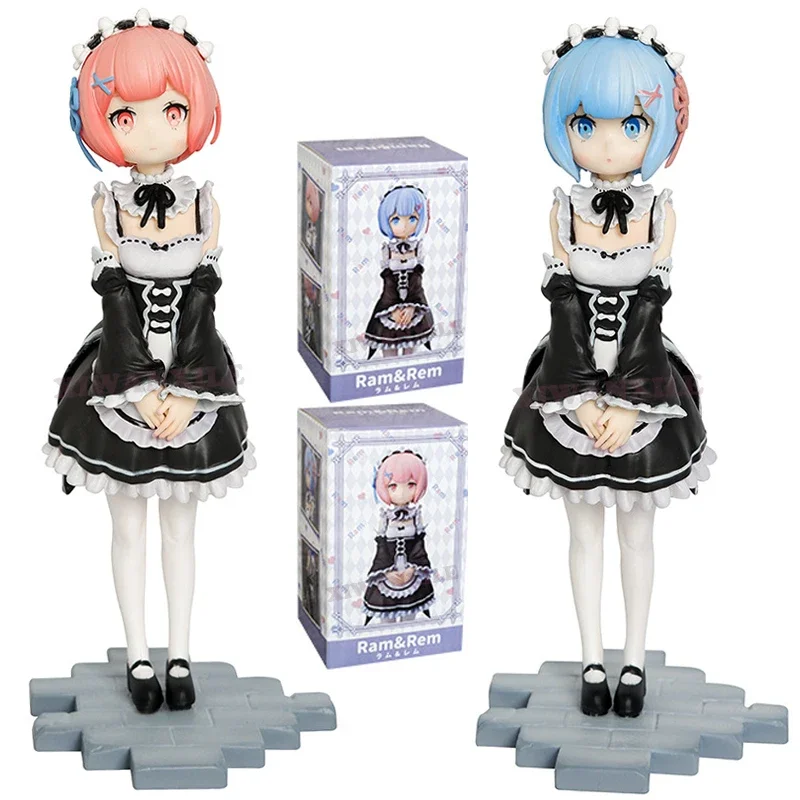 Re:ZERO Starting Life in Another World Аниме Фигурка Детства Rem/Ram Ram Rem Коллекционная модель куклы