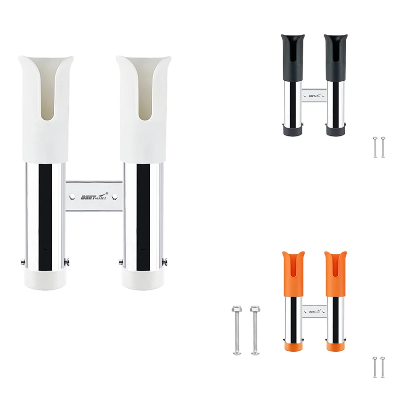 

BSET MATEL Stainless Steel 316 Boat Fishing Rod Rack Holder Portable Pole Tube Mount Bracket Socket Rack Accessories