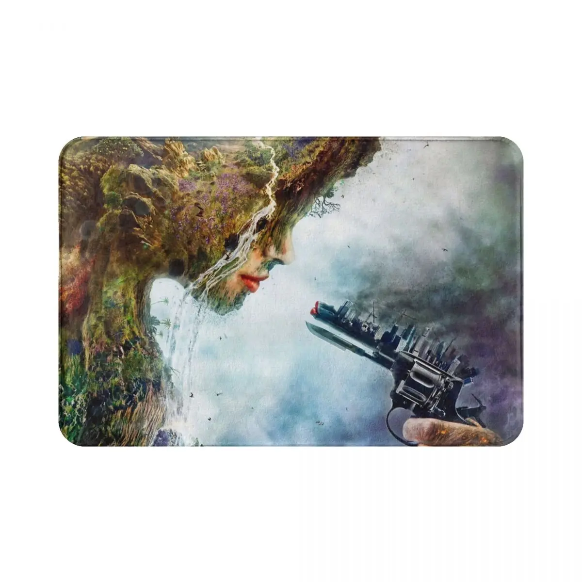 Коврик дверной Противоскользящий с мультяшным рисунком |