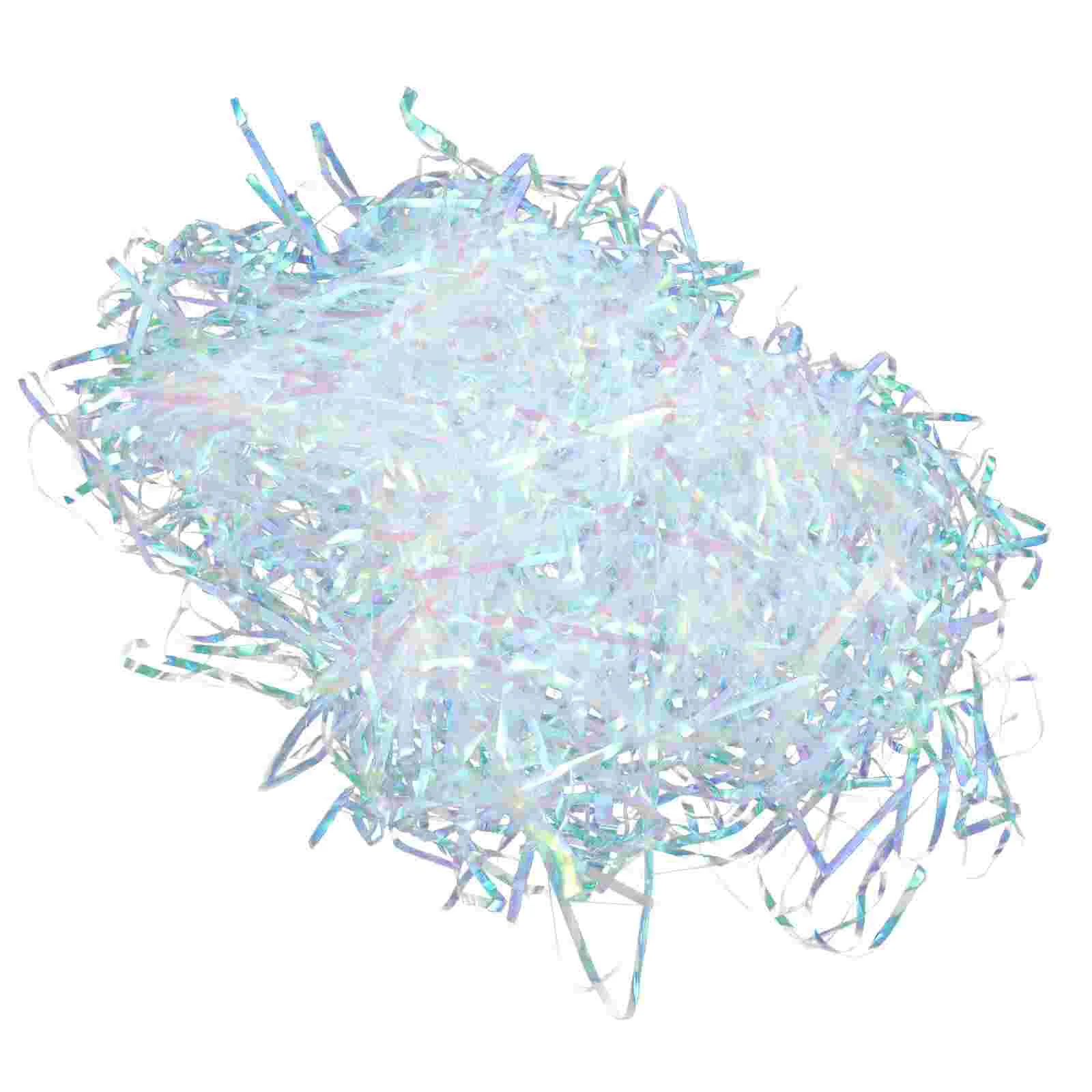 Прозрачная шелковая подарочная коробка из ПЭТ Symphony наполненная измельченной